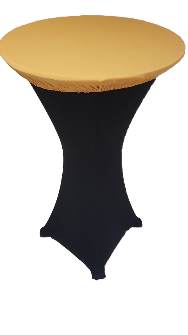 Black on gold topper